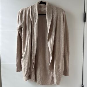 Barefoot Dreams Cream Cardigan Sweater Open Front
